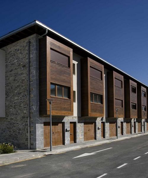 boa arquitectos, arquitectura sostenible, unifamiliares Zubiri, MADERA, soleamiento